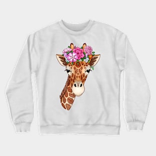Summer Giraffe Crewneck Sweatshirt